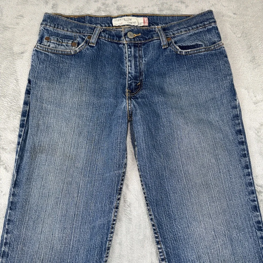 Vtg Levis 518 Super low Bootcut‎ jeans womens 11M blue 32x30 Y2K stretch cowgirl
